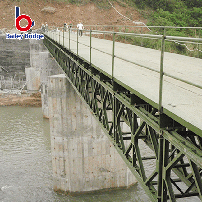 Puente de armadura de acero temporal al por mayor de fábrica de puente de zanja portátil