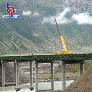 Fabricación de puente Seel temporal militar de acero compacto prefabricado barato