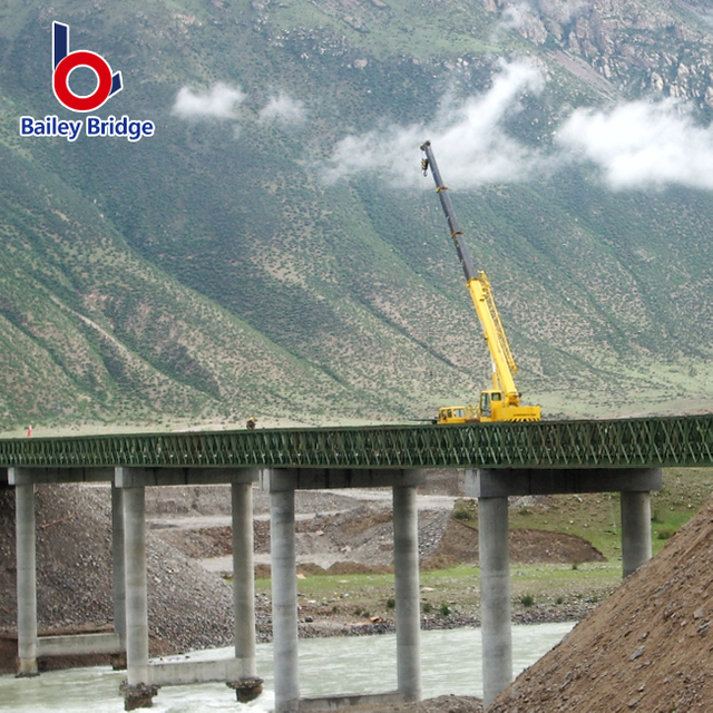 Fabricación de puente Seel temporal militar de acero compacto prefabricado barato