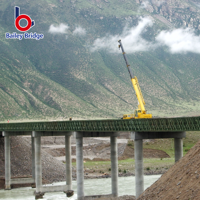 Puente Bailey al por mayor con capacidad de carga, puente de acero temporal de alta seguridad