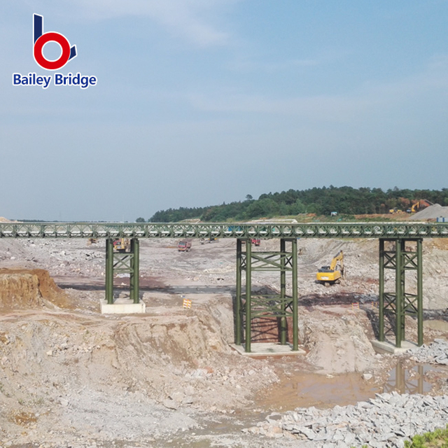 Puente temporal para uso de emergencia compacto prefabricado de acero portátil Bailey