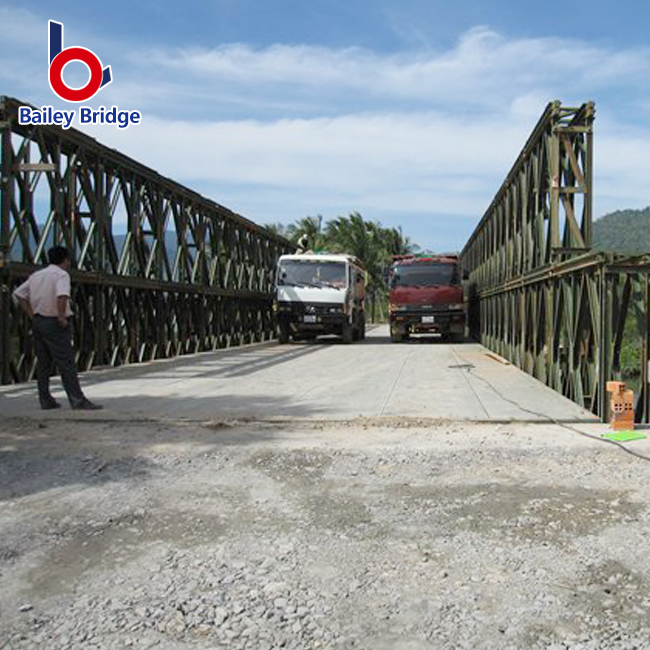 Puente de armadura de acero temporal al por mayor de fábrica de puente de zanja portátil