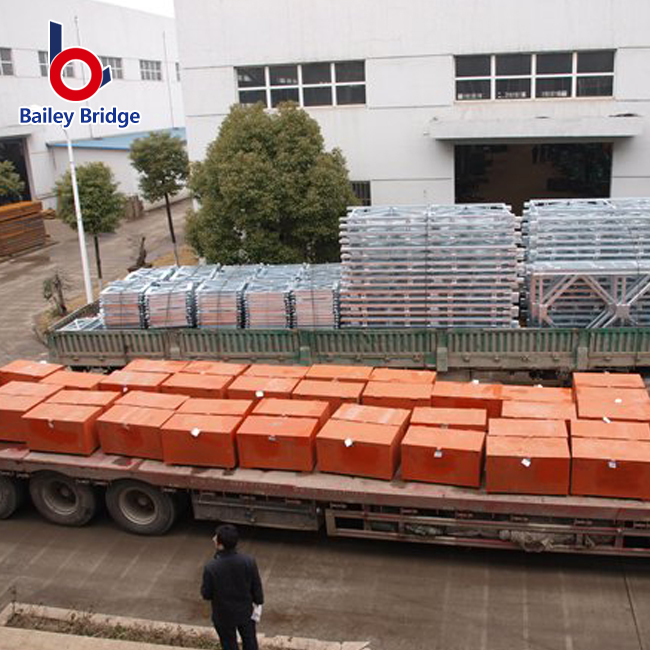 Precio de fábrica Fundación Puente Bailey Proveedor de China Puente de acero temporal