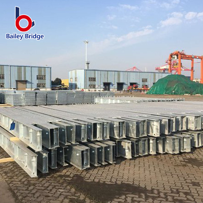 Puente de armadura de acero compacto prefabricado temporal de acero puente de truss