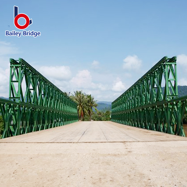 Puente Bailey al por mayor con capacidad de carga, puente de acero temporal de alta seguridad