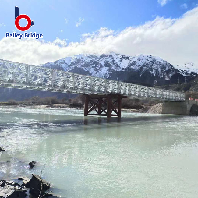 Puente temporal para uso de emergencia compacto prefabricado de acero portátil Bailey