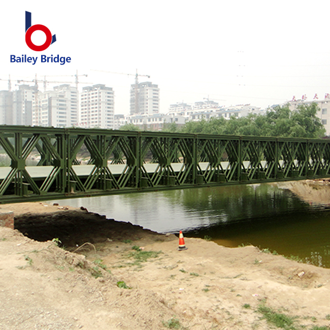 Nuevo puente peatonal de acero temporal portátil con marco, precio competitivo