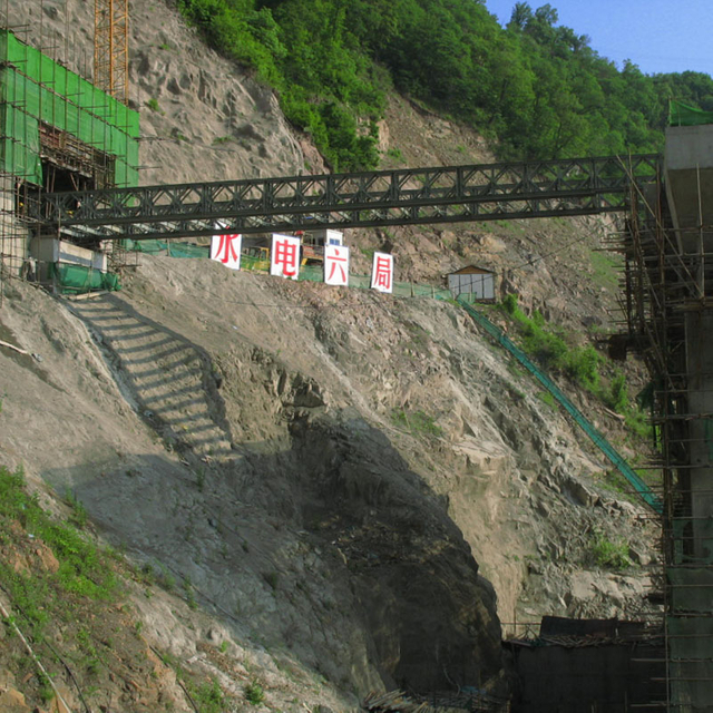 Puente Bailey (HD-321,30 m de largo, DSR, aéreo) hasta Sino-hydro 6 Bureau, ciudad de Tonghua, provincia de Jilin