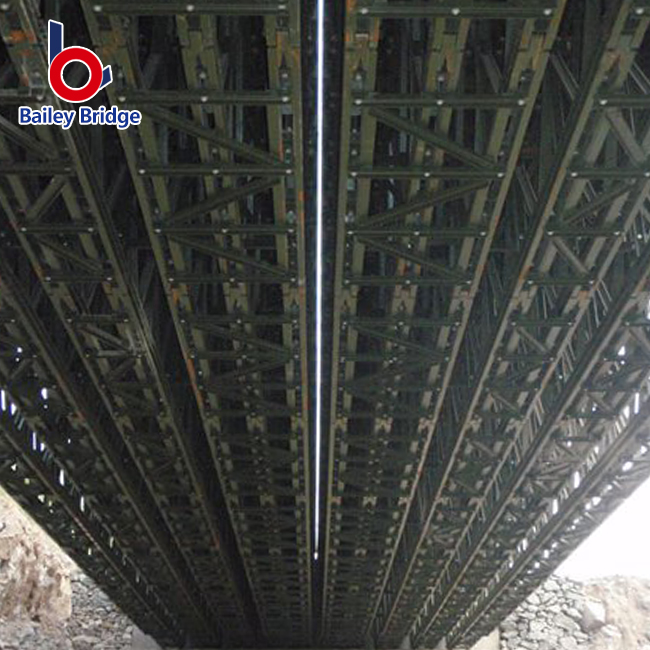 Puente de acero temporal Puente de armadura de acero compacto prefabricado