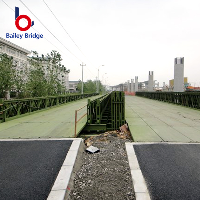 Puente de acero temporal Puente de armadura Bailey galvanizado Precio competitivo/Puente de armadura compactado