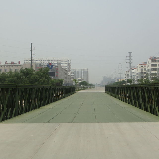 Puente de Bailey (CB-200, doble carreras) a la Oficina de Construcción, Condado de Guan, Ciudad de Liaocheng, Provincia de Shandong
