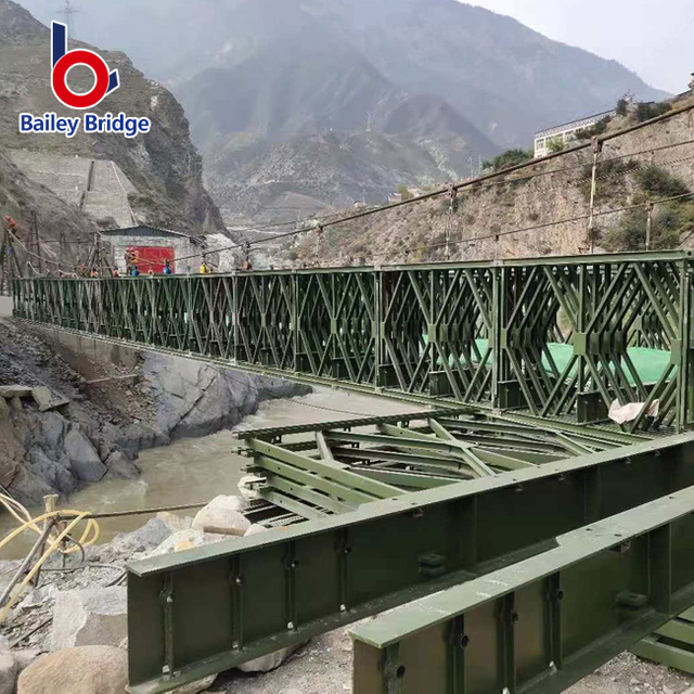 Estructuras de puente de acero de puente temporal en la carretera