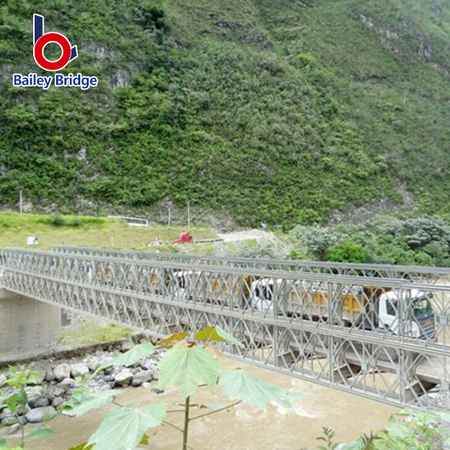 Puente Bailey al por mayor con capacidad de carga, puente de acero temporal de alta seguridad