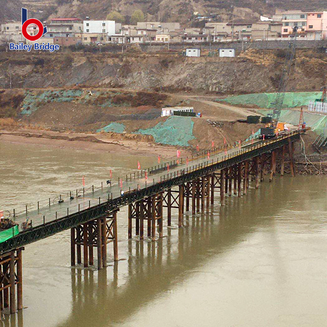 Puente peatonal de puente de acero temporal con bajo precio Q235