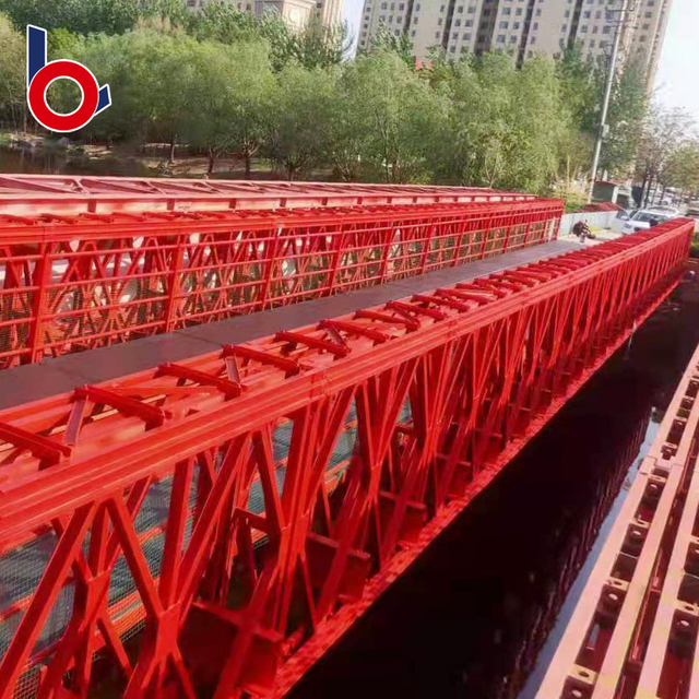 Puente Bailey (HD-321, TSR) a un puente peatonal prefabricado de 42 m en Liaocheng, Ciudad, Provincia de la Ciudad de Shandong