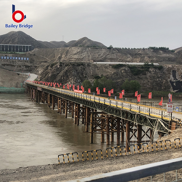 Puente peatonal de puente de acero temporal con bajo precio Q235