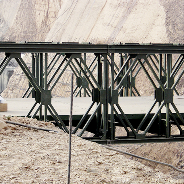 Puente de armadura de acero temporal de fábrica de puente de zanja portátil
