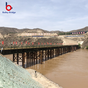 Puente peatonal de puente de acero temporal con bajo precio Q235