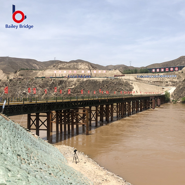 Puente peatonal de puente de acero temporal con bajo precio Q235