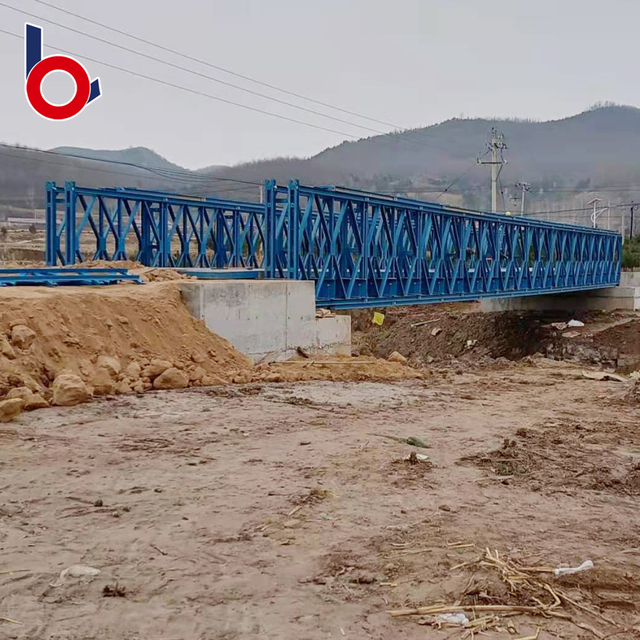 Estructuras de puente de acero de puente temporal personalizado