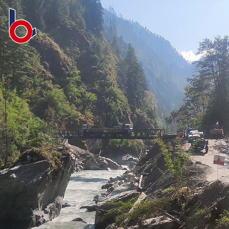Puente de construcción de acero Bailey prefabricado de larga duración