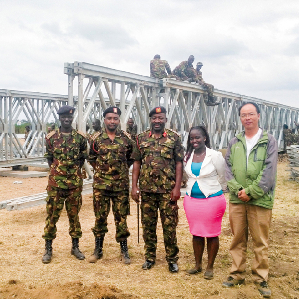 Puente de acero de Bailey al por mayor Puente de armadura más popular