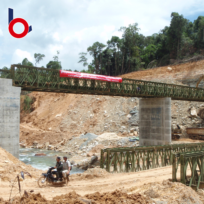 Estructuras modulares de puentes de acero de puente temporal