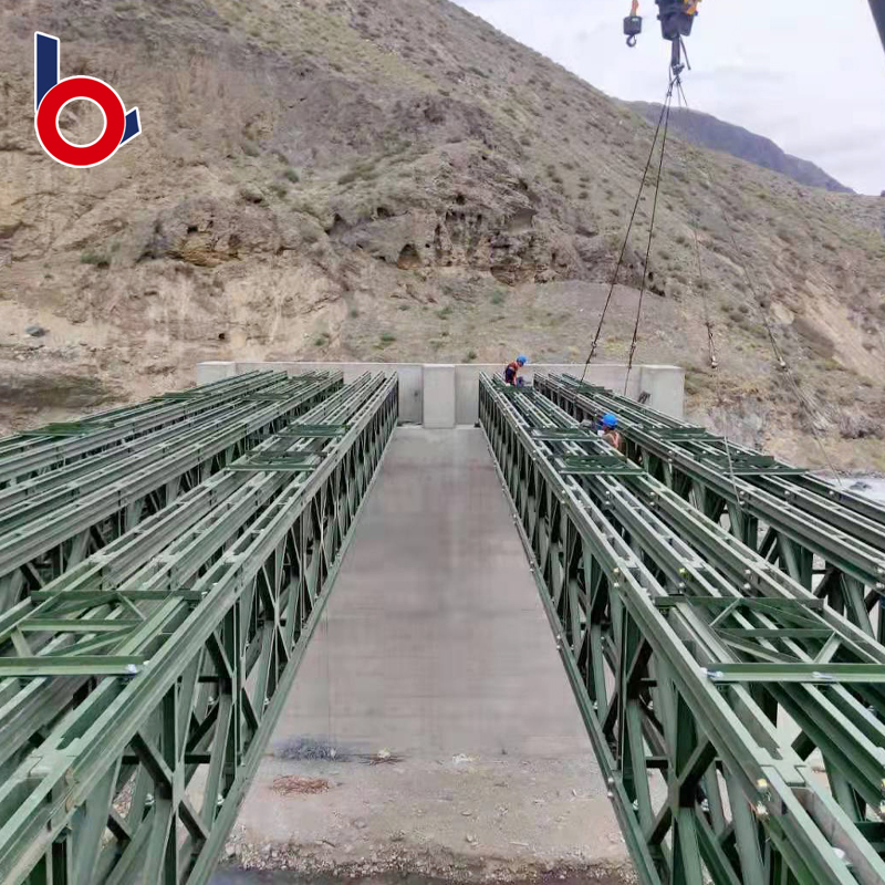 Precio de venta de fábrica de Bailey Bridge Steel Emergencia Puente de emergencia China Fabricante Puente peatonal