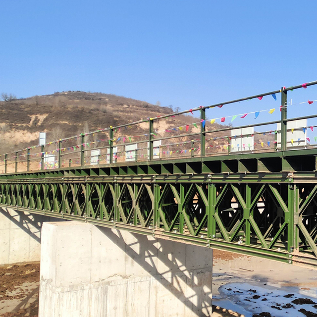 Puente de armadura de acero temporal de fábrica de puente de zanja portátil