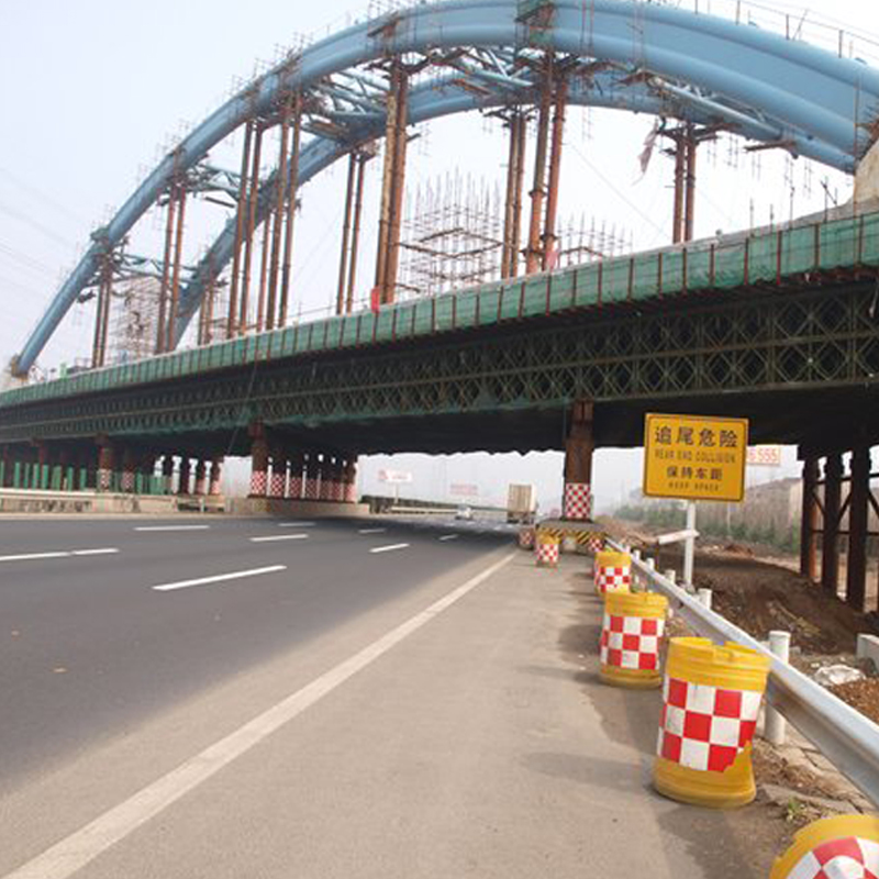 Puente peatonal Bailey en la ciudad de Nanchang, provincia de Jiangxi