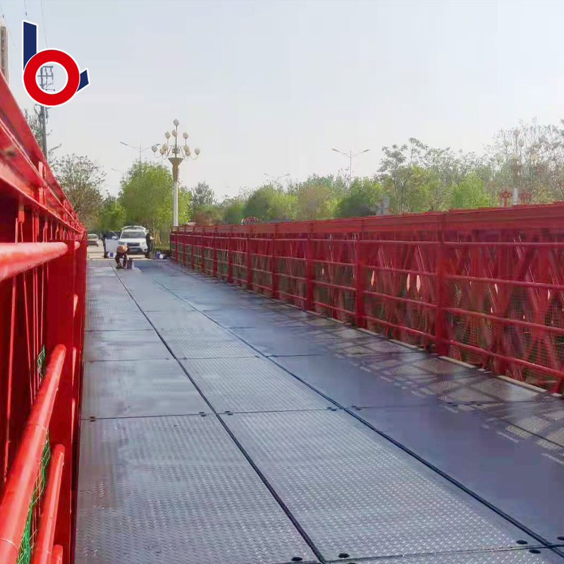 Puente Bailey (HD-321, TSR) a un puente peatonal prefabricado de 42 m en Liaocheng, Ciudad, Provincia de la Ciudad de Shandong