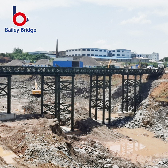 Sitio de instalaci&oacute;n del puente Compact 200 Bailey
